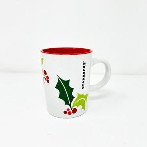 Starbucks 2011 Coffee Espresso Mug 9 Ounces Holly Holiday